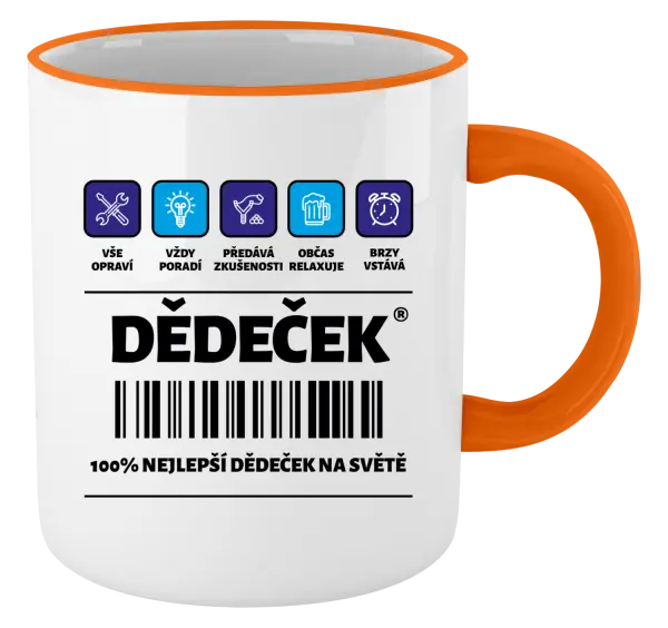 Hrnek Čárový kód - dědeček