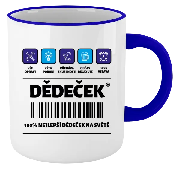 Hrnek Čárový kód - dědeček