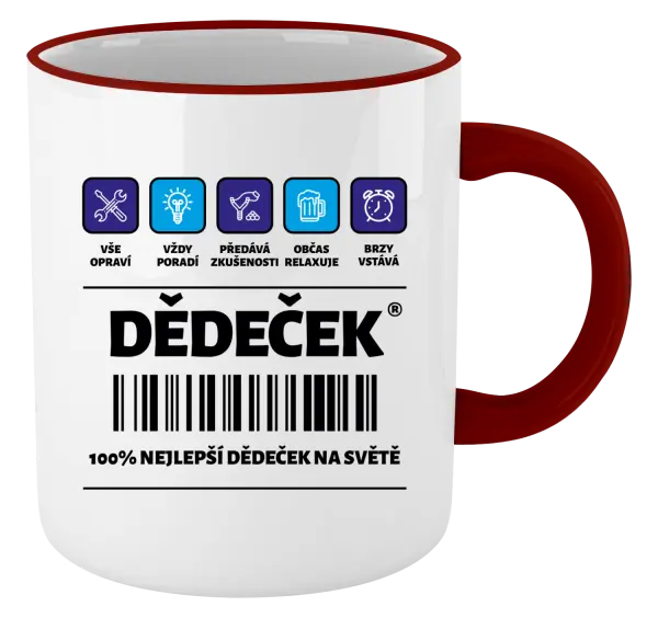 Hrnek Čárový kód - dědeček