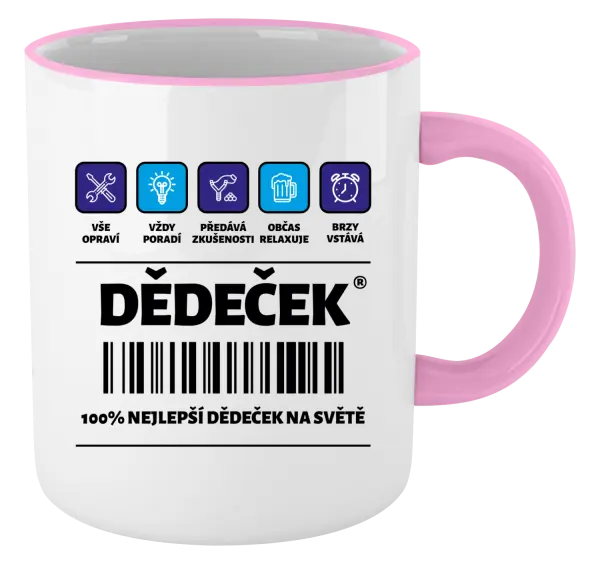 Hrnek Čárový kód - dědeček