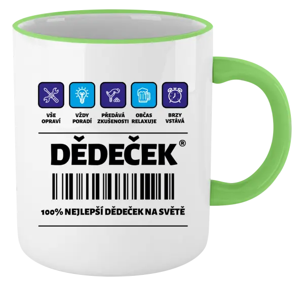 Hrnek Čárový kód - dědeček