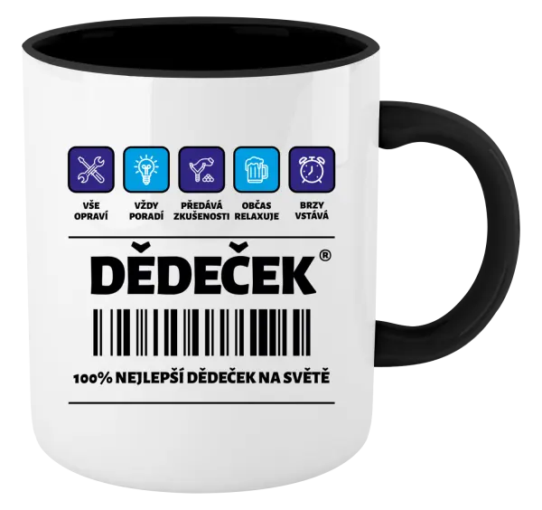 Hrnek Čárový kód - dědeček