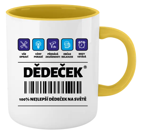 Hrnek Čárový kód - dědeček
