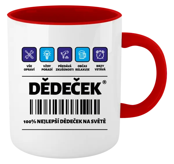 Hrnek Čárový kód - dědeček