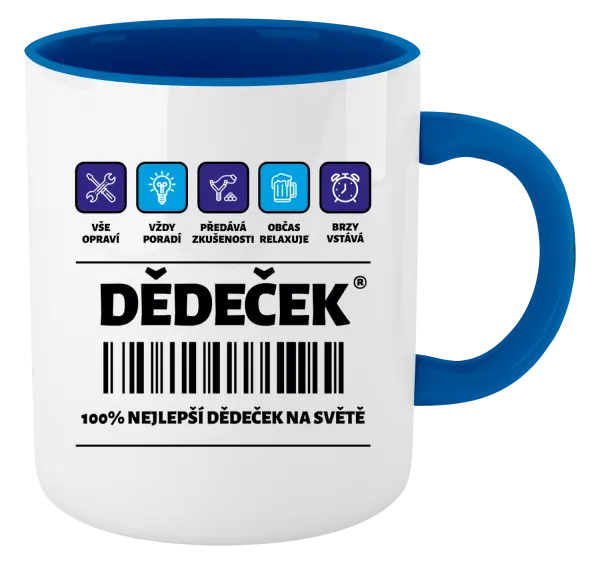 Hrnek Čárový kód - dědeček