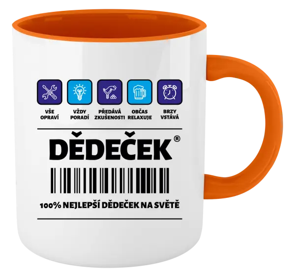 Hrnek Čárový kód - dědeček