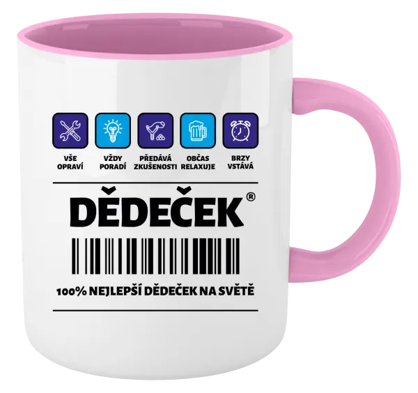 Hrnek Čárový kód - dědeček