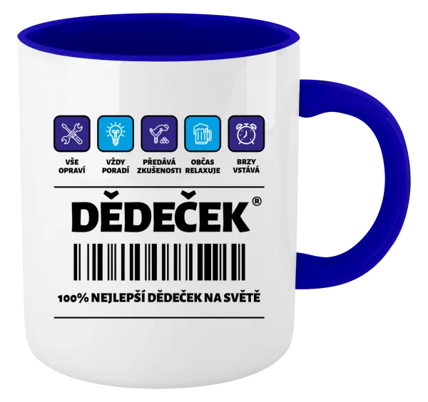 Hrnek Čárový kód - dědeček