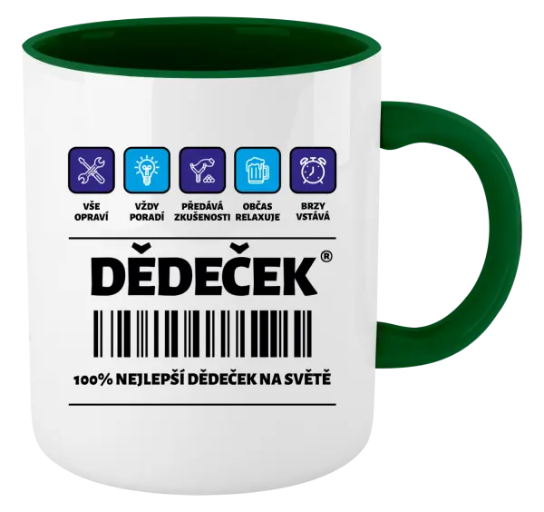 Hrnek Čárový kód - dědeček