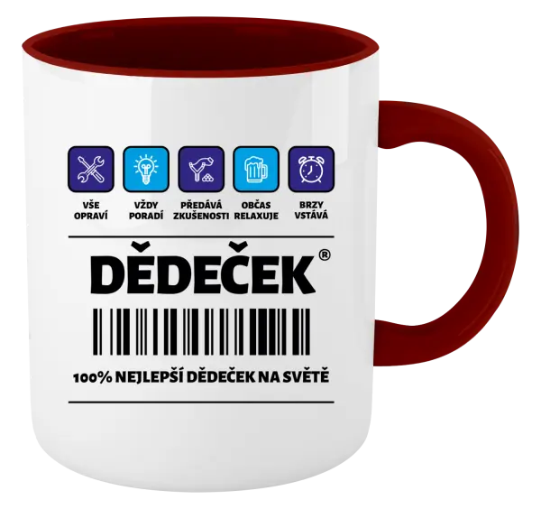 Hrnek Čárový kód - dědeček