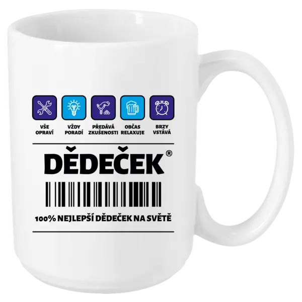 Hrnek Čárový kód - dědeček