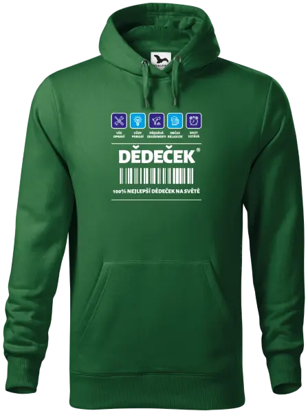Pánská mikina Čárový kód - dědeček