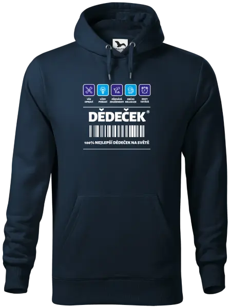 Pánská mikina Čárový kód - dědeček