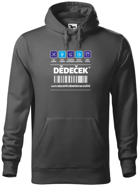 Pánská mikina Čárový kód - dědeček