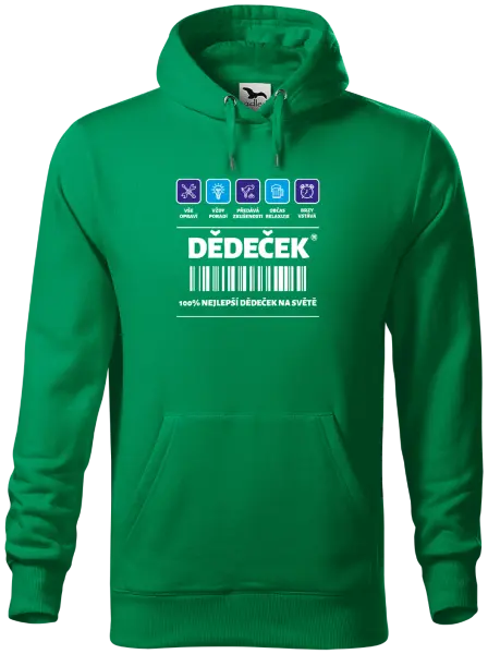 Pánská mikina Čárový kód - dědeček