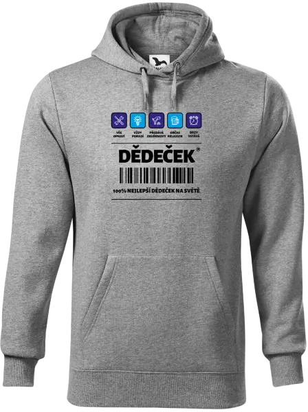 Pánská mikina Čárový kód - dědeček