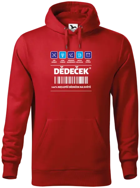 Pánská mikina Čárový kód - dědeček