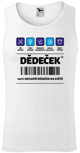 Pánské tílko Čárový kód - dědeček