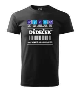 Pánské tričko Čárový kód - dědeček