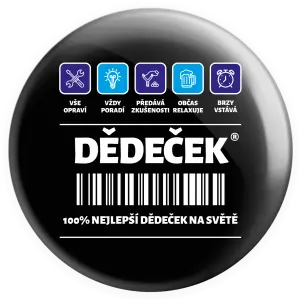 Placka Čárový kód - dědeček
