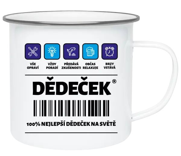 Plecháček Čárový kód - dědeček