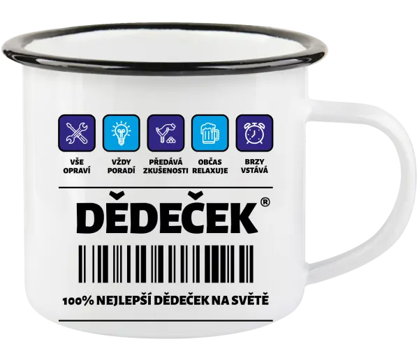 Plecháček Čárový kód - dědeček