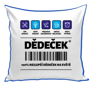 Polštář Čárový kód - dědeček