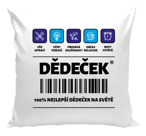 Polštář Čárový kód - dědeček