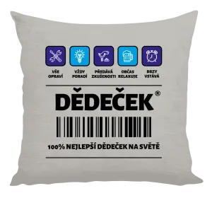 Polštář Čárový kód - dědeček
