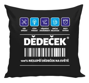 Polštář Čárový kód - dědeček