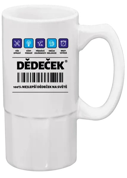 Půllitr Čárový kód - dědeček