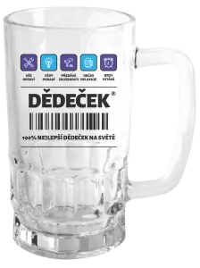 Půllitr Čárový kód - dědeček