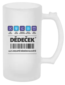 Půllitr Čárový kód - dědeček