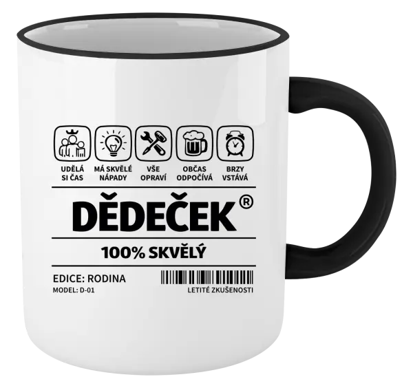 Hrnek Dědeček - čárový kód