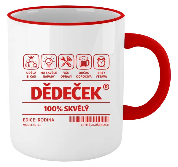 Hrnek Dědeček - čárový kód