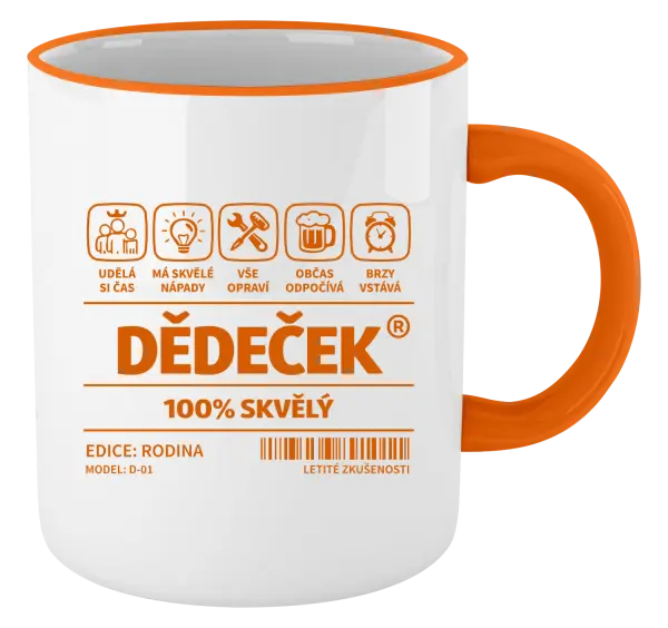 Hrnek Dědeček - čárový kód