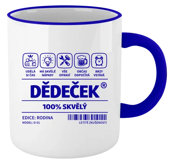 Hrnek Dědeček - čárový kód
