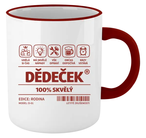 Hrnek Dědeček - čárový kód