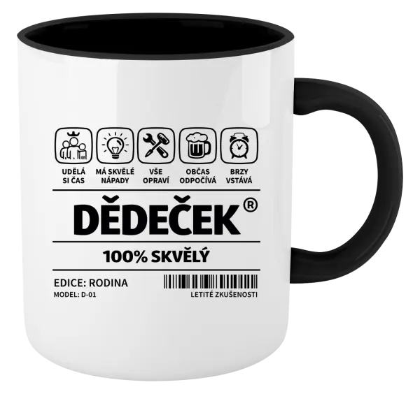 Hrnek Dědeček - čárový kód