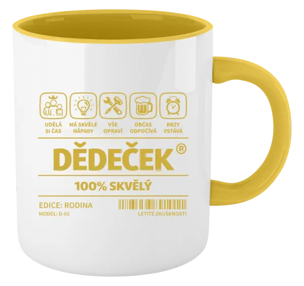Hrnek Dědeček - čárový kód