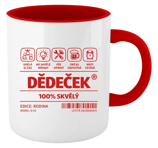 Hrnek Dědeček - čárový kód