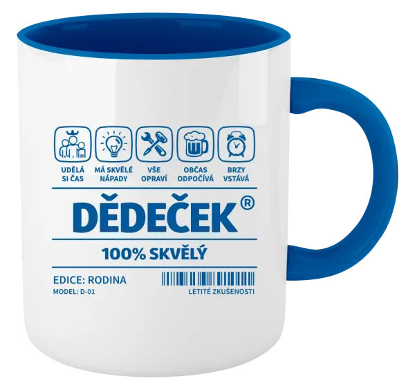 Hrnek Dědeček - čárový kód