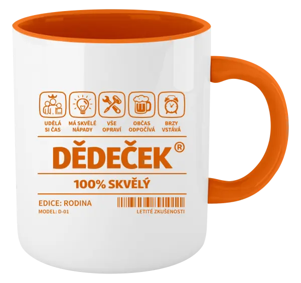 Hrnek Dědeček - čárový kód