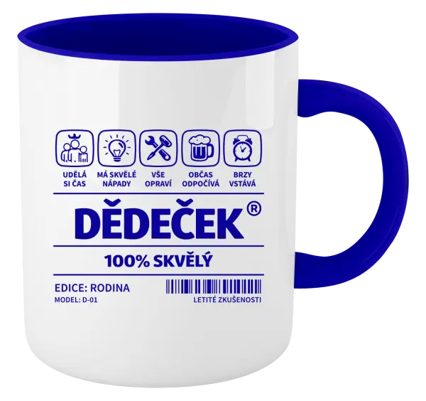 Hrnek Dědeček - čárový kód