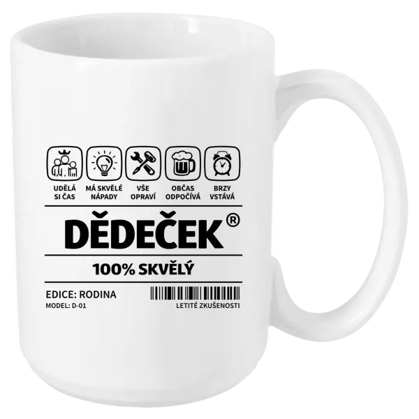 Hrnek Dědeček - čárový kód