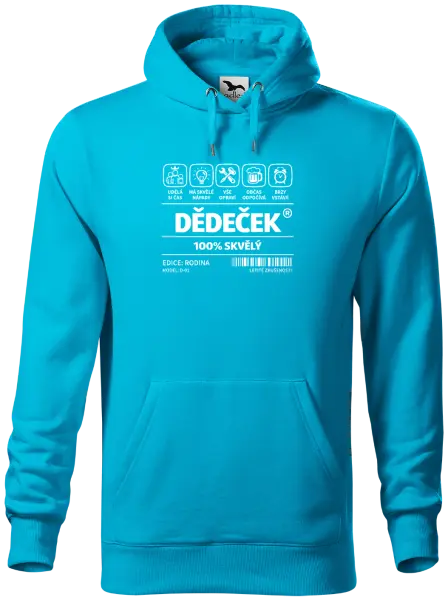 Pánská mikina Dědeček - čárový kód
