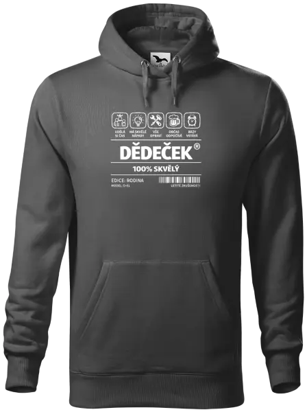 Pánská mikina Dědeček - čárový kód