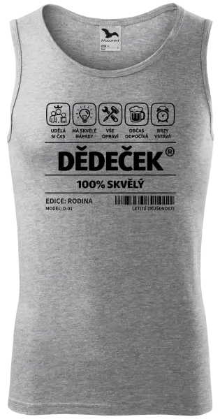 Pánské tílko Dědeček - čárový kód