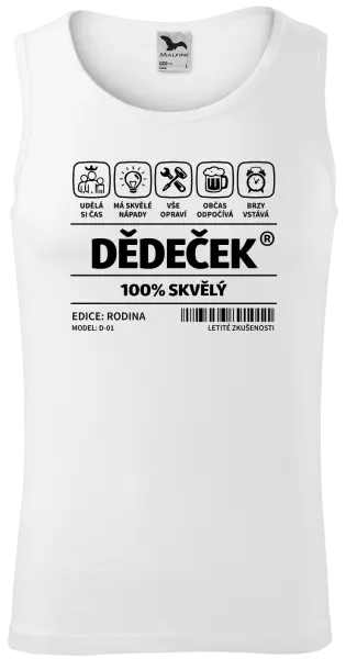 Pánské tílko Dědeček - čárový kód
