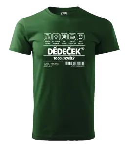 Pánské tričko Dědeček - čárový kód